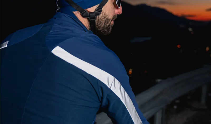 Q36.5 Dottore Termica Winter Cycling Jacket in NAVY-4